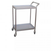 Chariot DELUXE en alliage anodisé avec tablettes inox