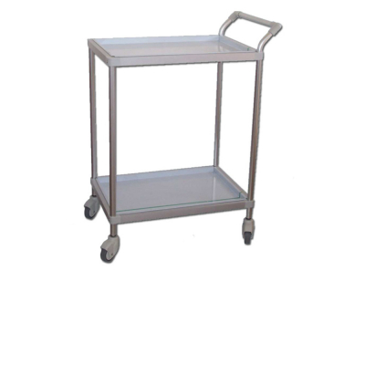 Chariot DELUXE en alliage anodisé avec tablettes inox