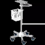 Support mobile pour équipement médical avec panier