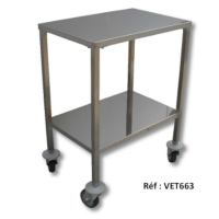 Table à instruments démontables avec 2 plateaux Table à instruments démontables avec 2 plateaux