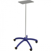 Table à instruments sur pied en plastique avec tube réglable