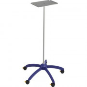 Table à instruments sur pied en plastique avec tube réglable