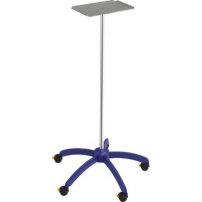 Table à instruments sur pied en plastique avec tube réglable