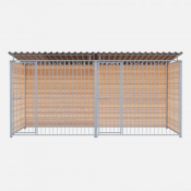 Chenil bois évolutif PROTECTA MKS - 4 X 2 m - Barreaux