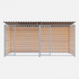 Chenil bois évolutif PROTECTA MKS - 4 X 2 m - Barreaux