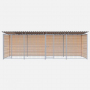 Chenil bois évolutif PROTECTA MKS - 6 X 2 m - Barreaux