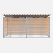 Chenil bois PROTECTA MKS - 4 X 2 m - Barreaux
