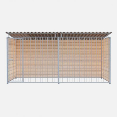 Chenil bois PROTECTA MKS - 4 X 2 m - Barreaux