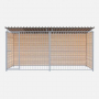 Chenil bois PROTECTA MKS - 4 X 2 m - Barreaux