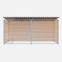 Chenil bois PROTECTA MKS - 4 X 2 m - Barreaux Chenil bois PROTECTA MKS - 4 X 2 m - Barreaux
