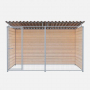 Chenil bois  PROTECTA MKS évolutif - 3 X 2 m - Grillage