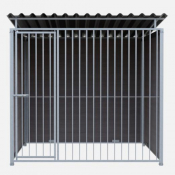 Chenil en composite entièrement évolutif - 2 X 2 m - Barreaux