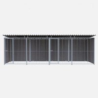 Chenil en composite - Une séparation et 2 portes -6 X 2 m - Grillage Chenil en composite - Une séparation et 2 portes -6 X 2 m - Grillage