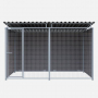 Chenil en composite WPC - 3 X 2 m - Grillage