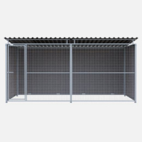 Chenil en composite WPC - 4 X 2 m - Grillage Chenil en composite WPC - 4 X 2 m - Grillage