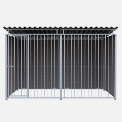 Chenil en composite WPC ETERNA MKS - 3 X 2 m - Barreaux
