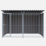 Chenil en composite WPC ETERNA MKS - 3 X 2 m - Barreaux