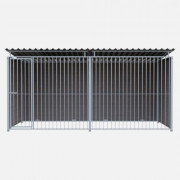 Chenil en composite WPC ETERNA MKS - 4 X 2 m - Barreaux