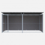 Chenil en composite WPC ETERNA MKS - 4 X 2 m - Barreaux