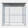 Chenil en kit métal - 2 x 2 m - Grillage