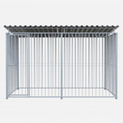 Chenil en kit métal - 3 x 2 m - Barreaux