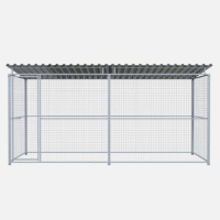 Chenil en kit métallique MKS - 4 x 2 m - Grillage Chenil en kit métallique MKS - 4 x 2 m - Grillage