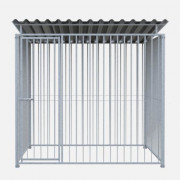 Chenil en métal - 2 X 2 m - Barreaux