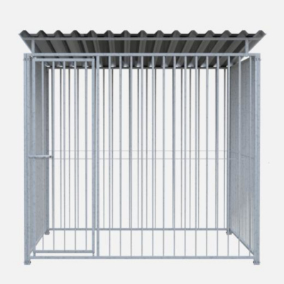 Chenil en métal - 2 X 2 m - Barreaux