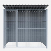 Chenil en métal - 2 X 2 m - Grillage
