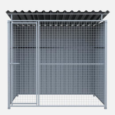 Chenil en métal - 2 X 2 m - Grillage