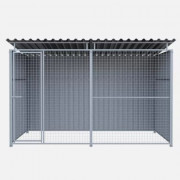 Chenil en métal - 3 X 2 m - Grillage