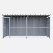 Chenil en métal - 4 X 2 m - Grillage