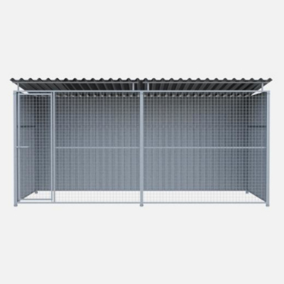Chenil en métal - 4 X 2 m - Grillage