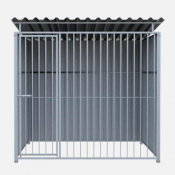 Chenil évolutif tôlé - 2 X 2 m - Barreaux