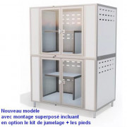 Kit de Jumelage pour Parc à Chats M-Pro – Superposition Modulable