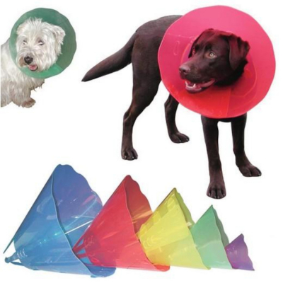 Carcan plastique réglable pour chiens et chats 