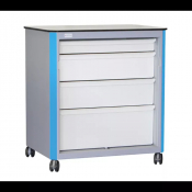 Caisson mobile avec tiroirs sur roulettes