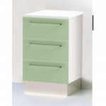 Commode avec 3 tiroirs sur base fermée