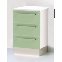 Commode avec 3 tiroirs sur base fermée Commode avec 3 tiroirs sur base fermée