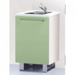 Commode avec évier sur plinthes