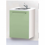 Commode avec évier suspendue