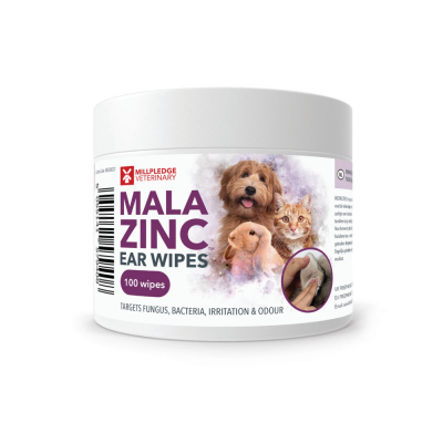 Lingettes nettoyantes auriculaires pour animaux