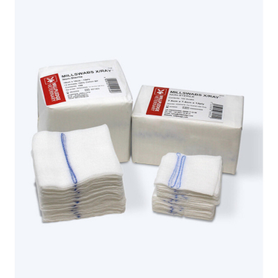 Compresses stériles Xray 12 plis - 7,5 ou 10 cm