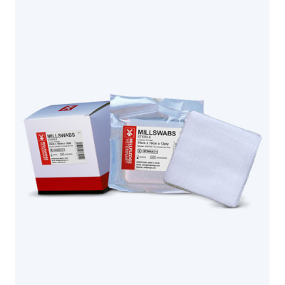 Compresses tissées stériles 12 plis - 7,5 et 10 cm