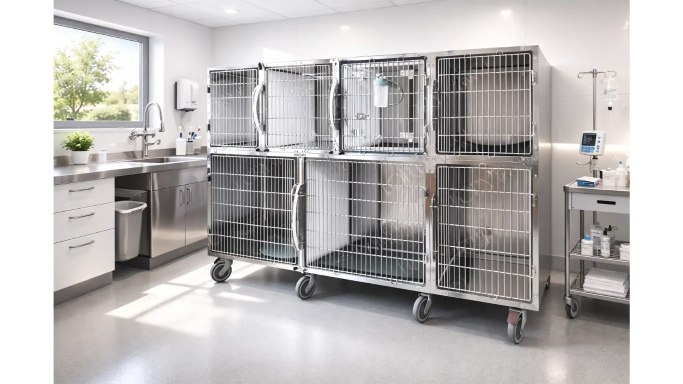 Ergonomie des cages vétérinaires modulaires