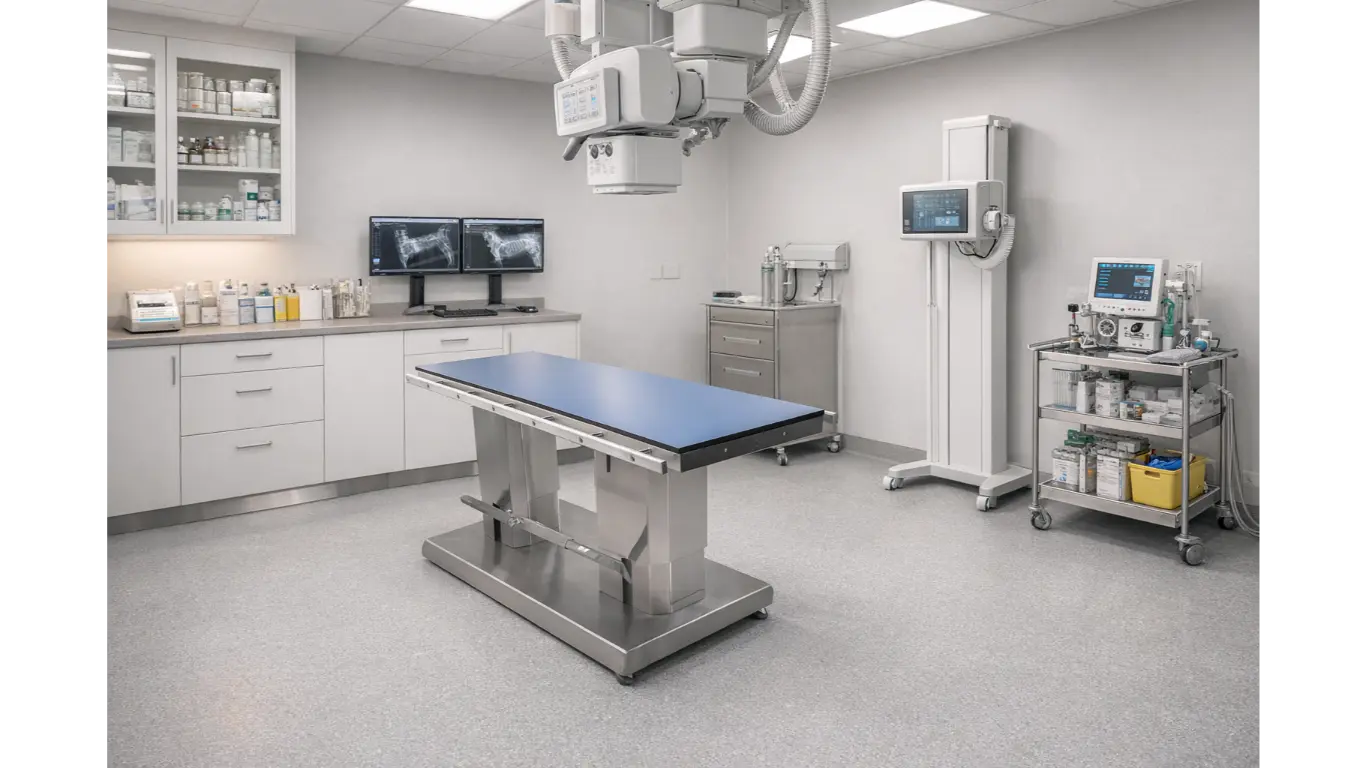 table de radiographie vétérinaire