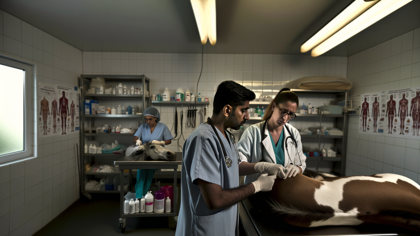 Désinfection des équipements de soins pour chevaux