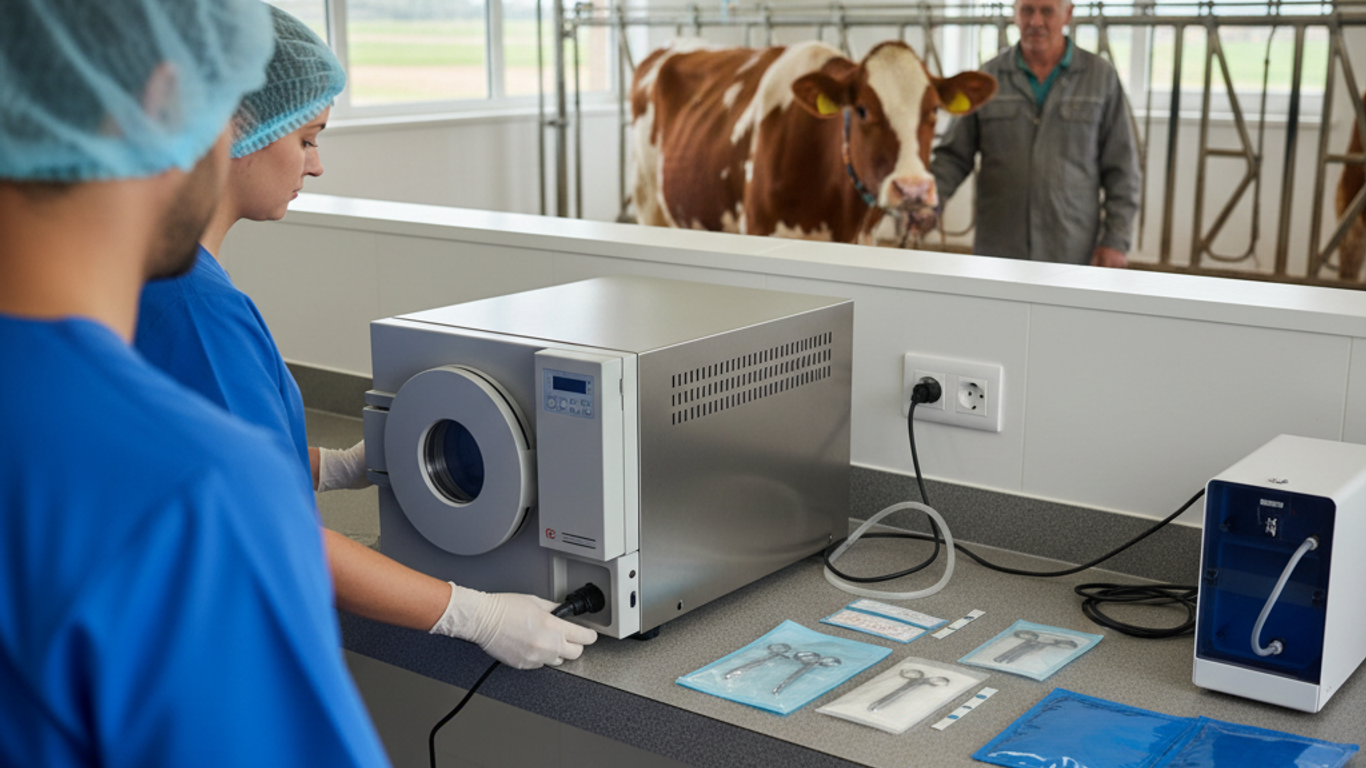Vérifications post-installation du matériel de stérilisation vétérinaire