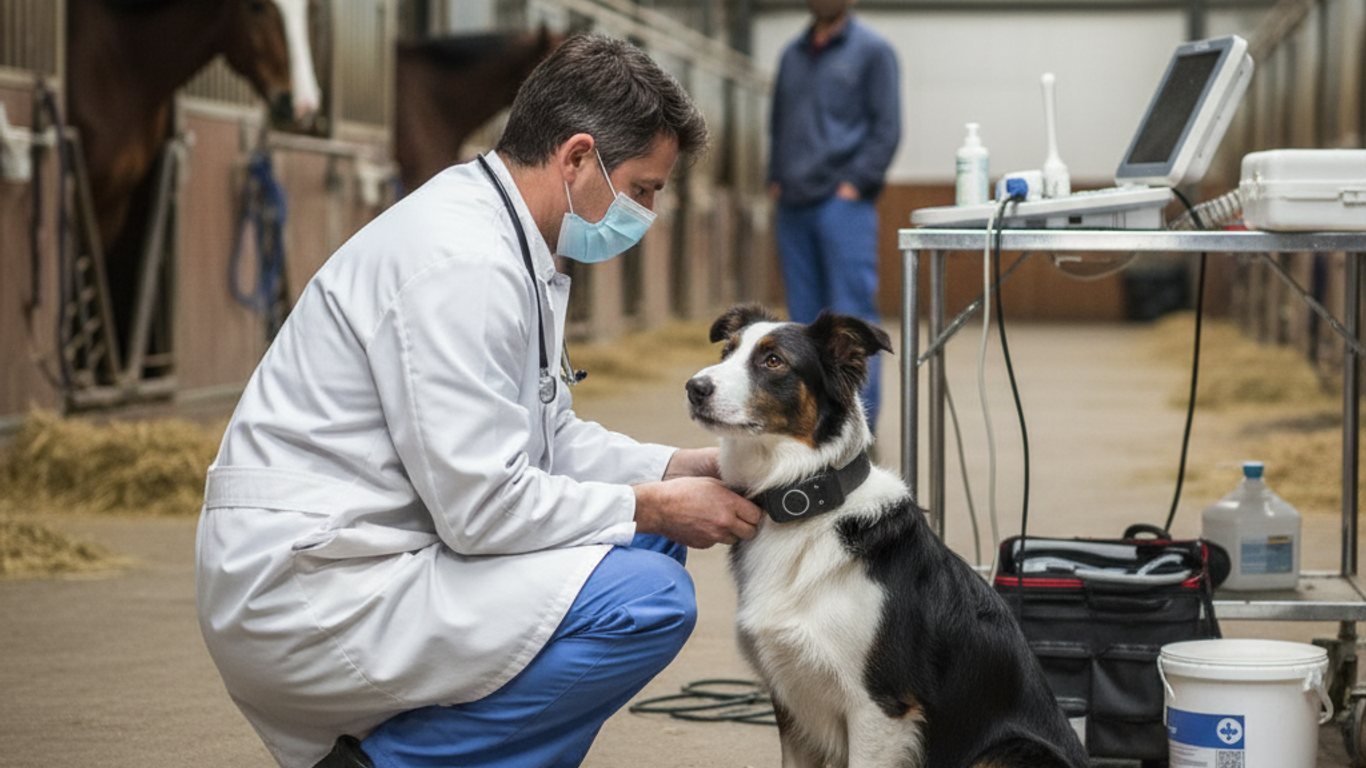 Confort et ajustement du collier anti-fugue sur un chien