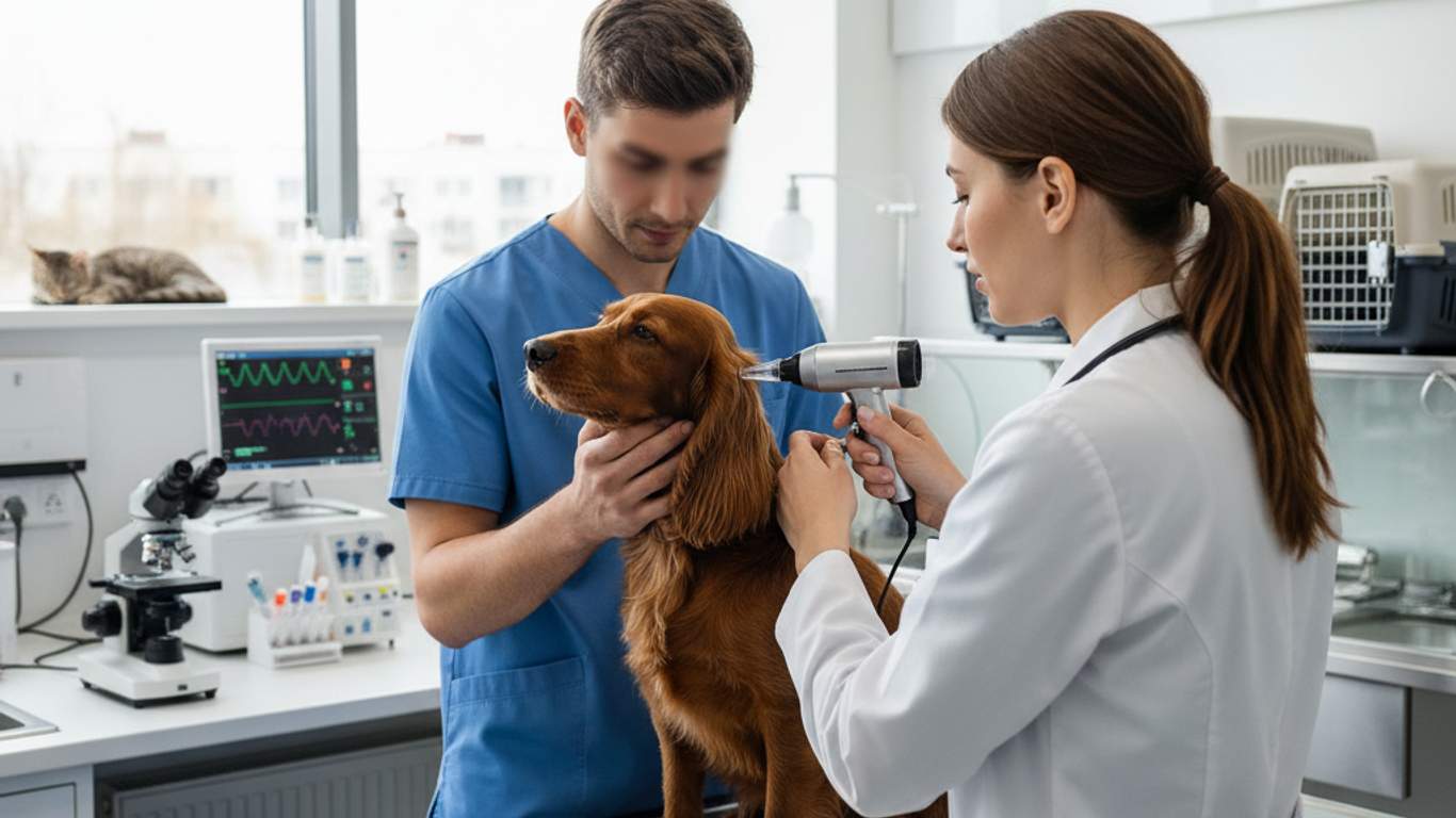 Processus de vérification de la conformité des otoscopes vétérinaires